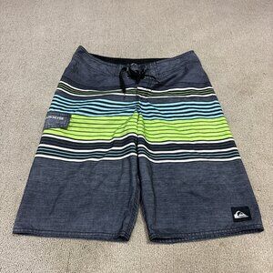Quiksilver Board Shorts Multicolored Striped Men’s Size 30